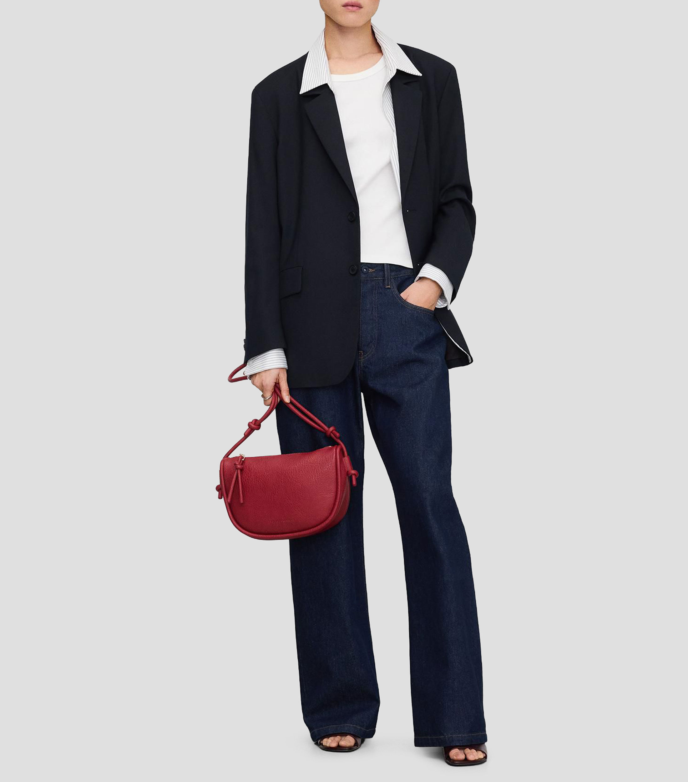 Bolsa crossbody Luna liso Mujer